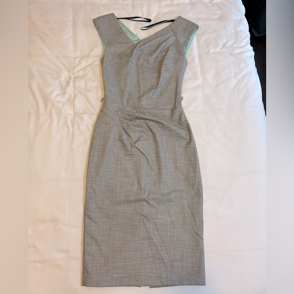 Le Chateau Asymmetrical Dress in Gray